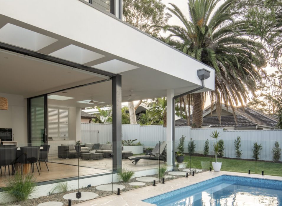 Natural limestone flooring installed at Belair Avenue residential home Sydney