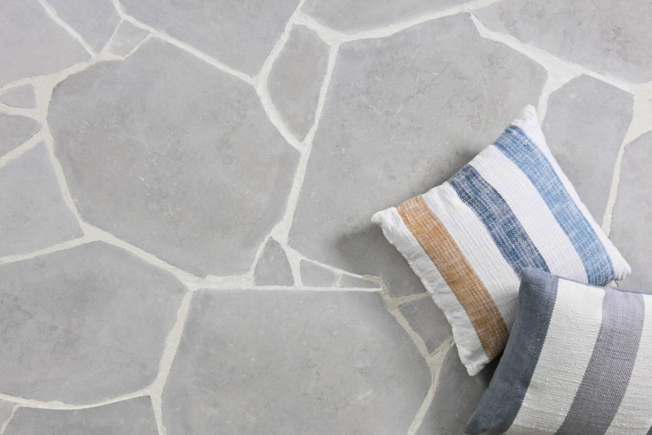 Korsi natural stone crazy paving large format outdoor area Sydney