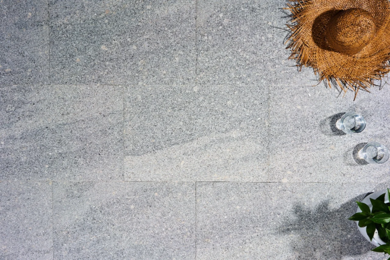 Granite natural stone pavers driveway and outdoor paving Australia