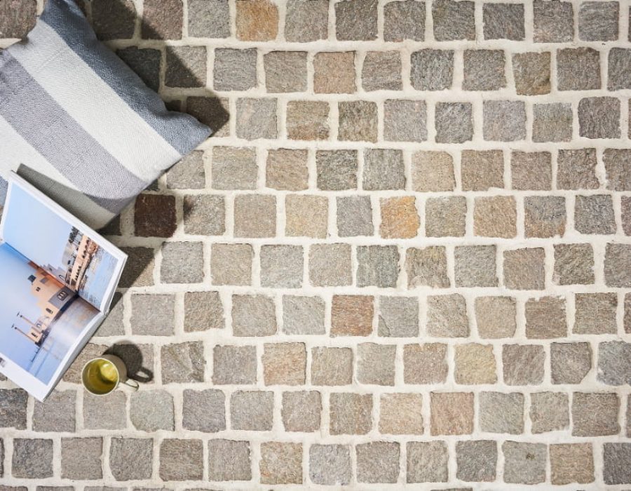 Italian porphyry natural stone cobblestones driveway Sydney NSW