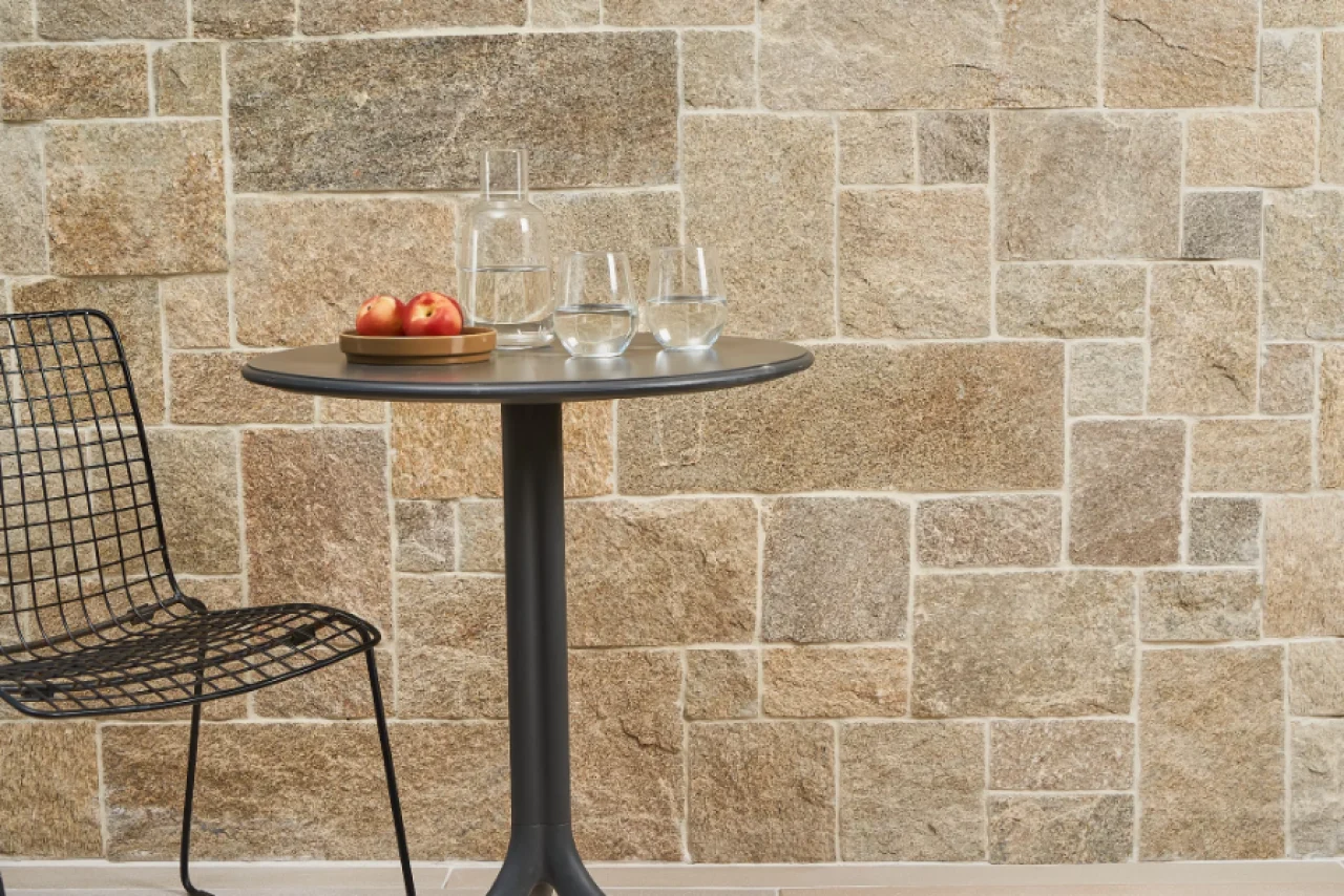 Leo natural stone wall cladding tumbled finish outdoor walling