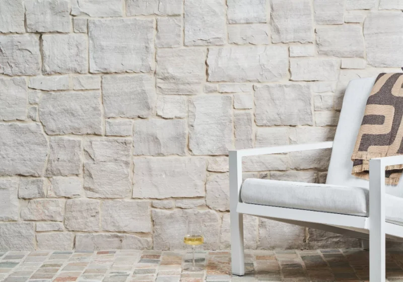 Maxim natural stone wall cladding dark tone stacked exterior wall