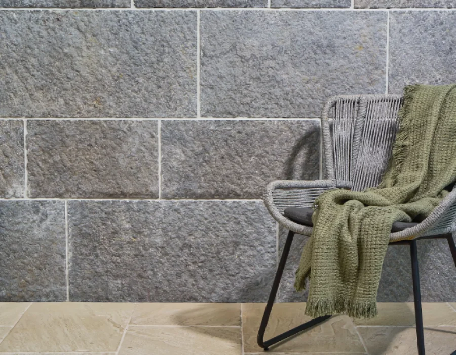 Milton natural stone wall cladding light stone tone interior feature