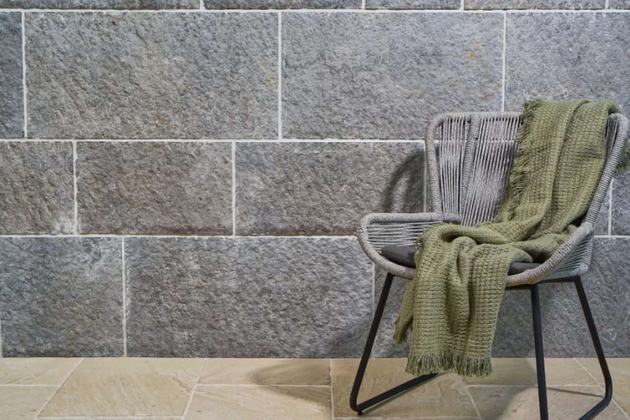 Milton natural stone wall cladding light stone tone interior feature