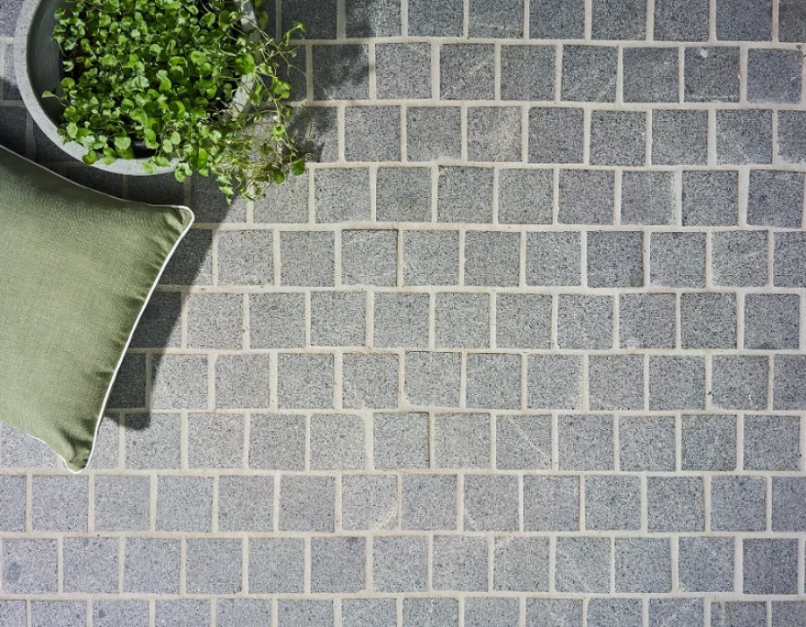 Regent exfoliated natural stone cobblestones outdoor pathway