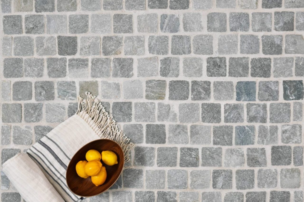 Royce natural stone cobblestones outdoor pathway garden paving