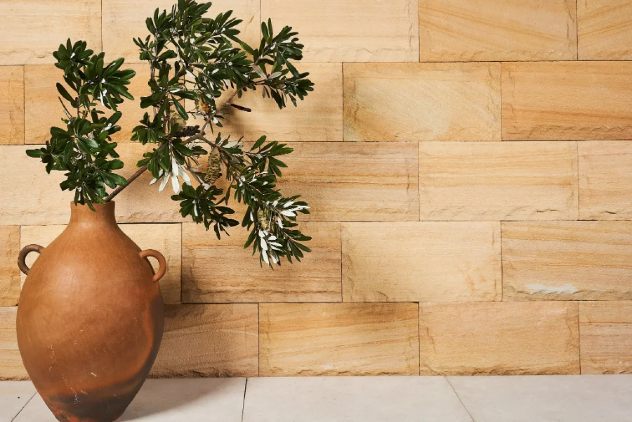 Teakwood thin stone veneer wall cladding panel natural timber look