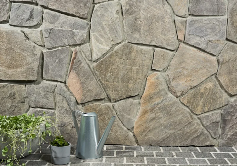 Zara natural stone wall cladding light creamy tone interior feature wall