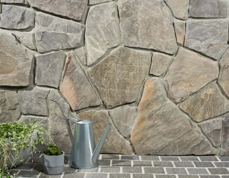 Zara natural stone wall cladding light creamy tone interior feature wall